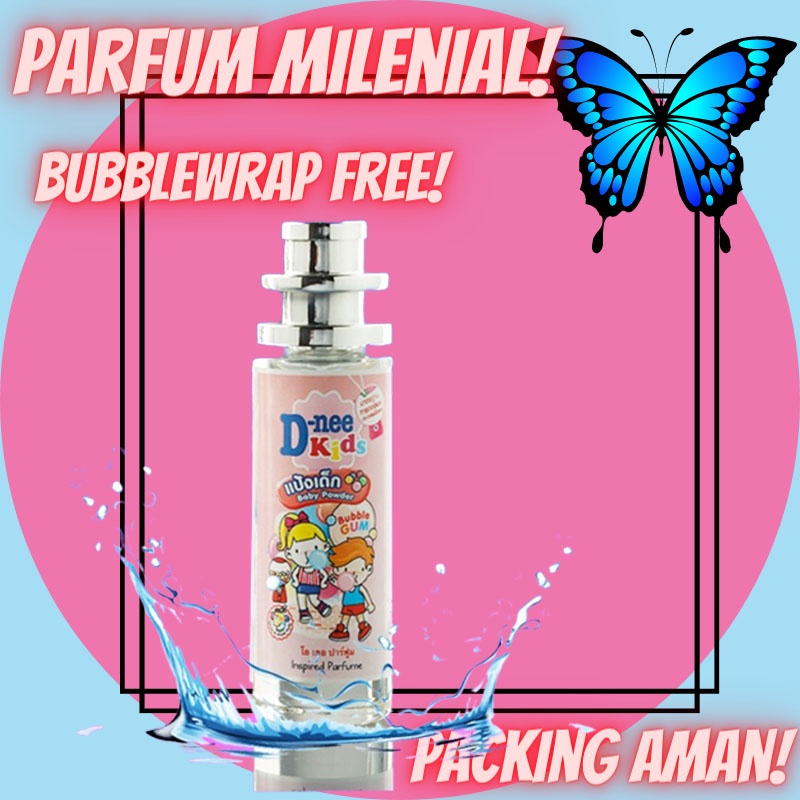 PARFUM THAILAND 35 ML KIDS COLLECTION BUBBLE GUM BABY POWDER Parfum murah  Parfum sehari-hari Parfum