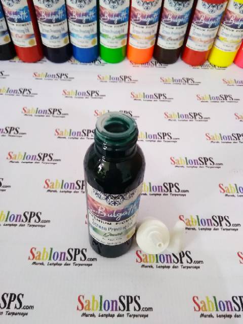 Biang Warna Sablon Hijau Tua Green Pigmen Bulgatti 100 gr