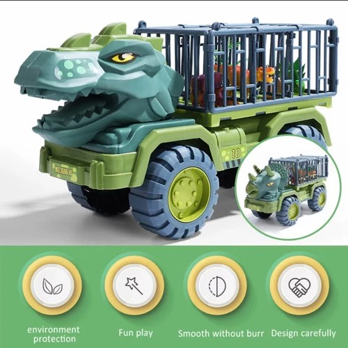 Mainan Mobil Truk Dinosaurus Trex Telur Excavator