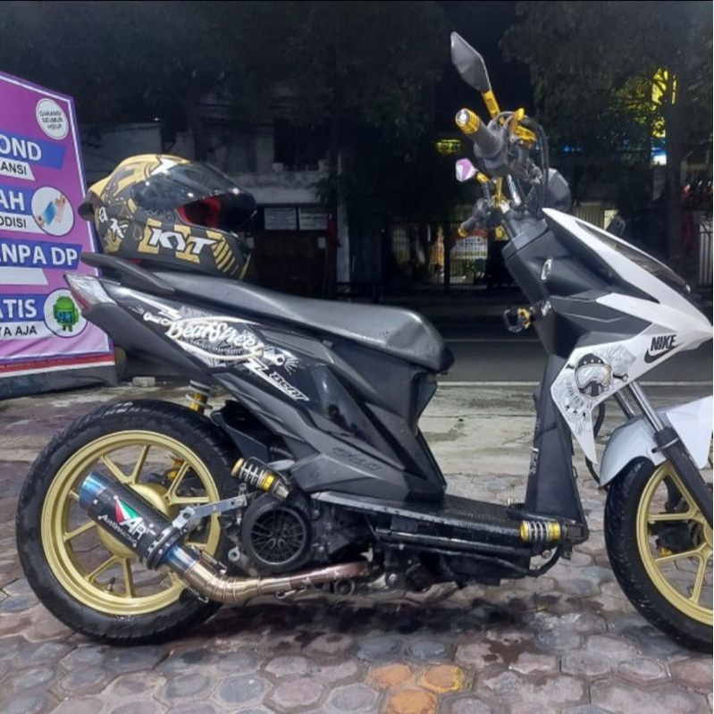 Undertail beat street Esp Sporty Eco Modifikasi Variasi Custom Spakbor belakang