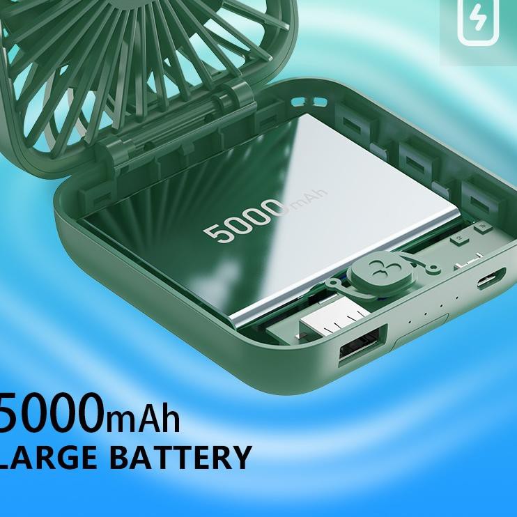 Sekarang Laris Imilab S007 Handheld Mini Portable Fan powerbank 5mah Phone Holder 3 in 1 Kipas Angin