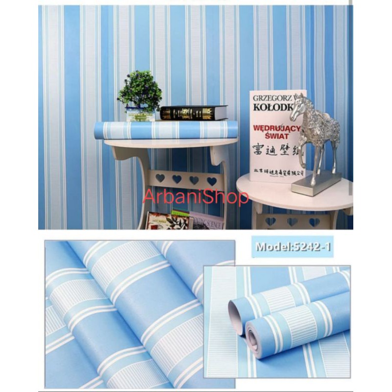 WallpaperDindingMotipSalurBiru