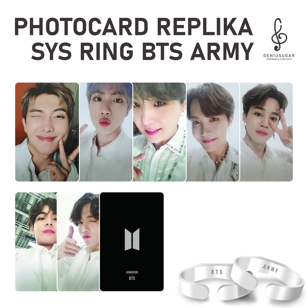 [BTS SYS RING PHOTOCARD] PHOTOCARD UNOFFICIAL REPLIKA SYS RING PHOTOCARD