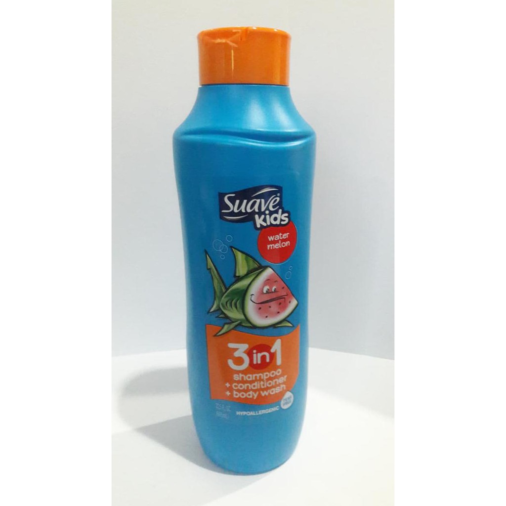 shampoo Suave Kids 3 in 1 Shampoo + Conditioner + Body Wash - Watermelon
