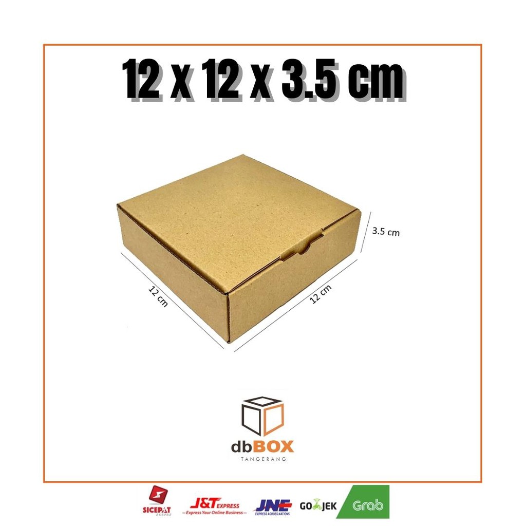 

Kardus 12x12x3.5 cm | Box Die Cut dan Easy Usage | Box Kue Tart | Box Aksesoris | Box Pizza