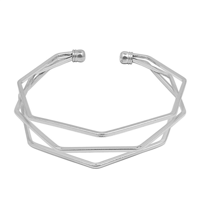 Three-line Three-dimensional Five-layer Water Chestnut Irregular Bracelet Minimalist Couple Bracelets