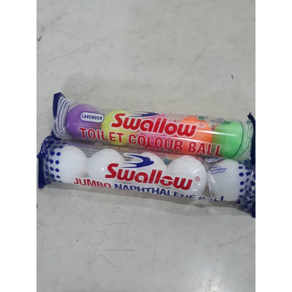 Swallow kamper toilet kapur barus toilet isi 5 colour Ball/ Putih/ 200gr