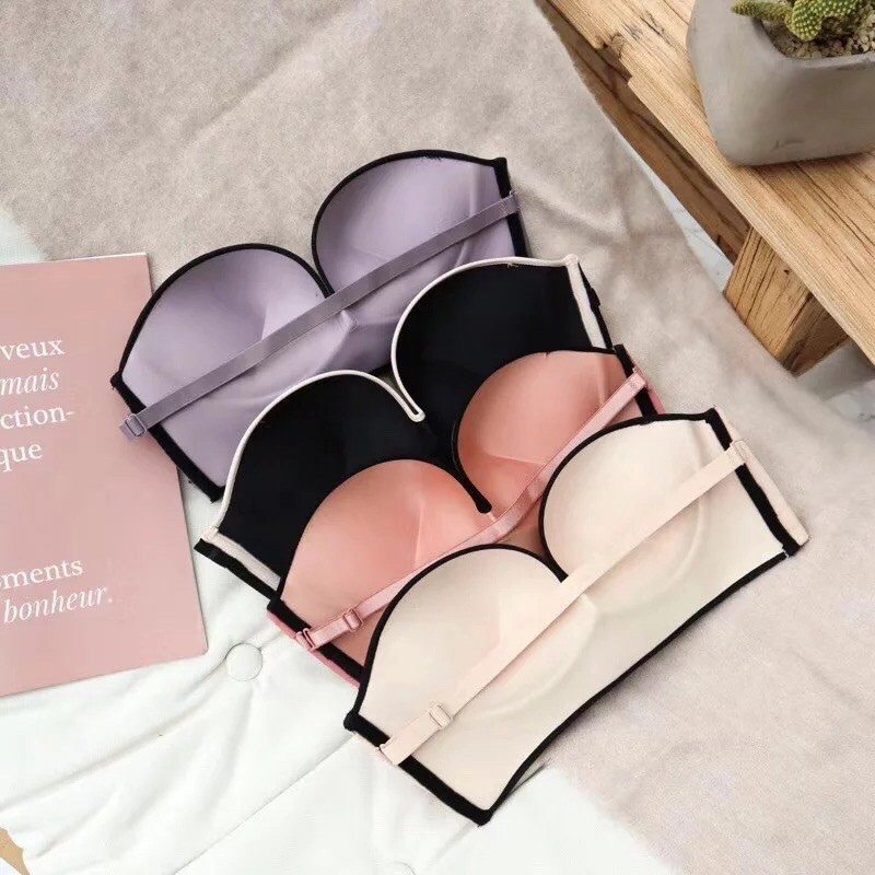 COD BELLE STRAPLESS BRA (Free tali halter,push up bra,seamless bra,bra anti mlorot,bra kemben)
