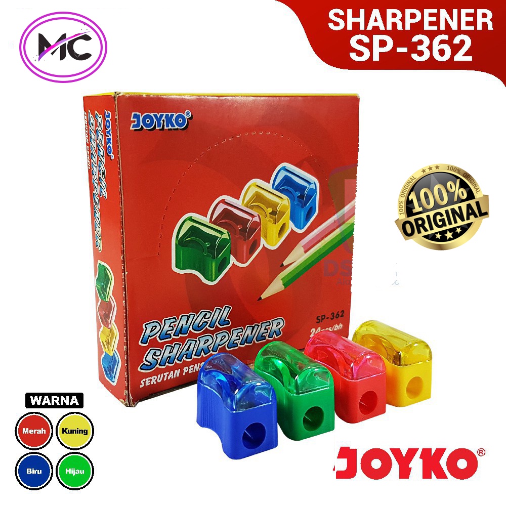 

Serutan Pensil Putar Joyko Rautan Pencil Super Tajam Murah Praktis Original