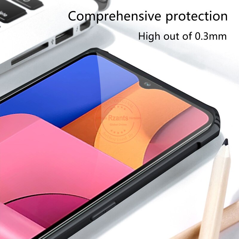 PAKET 2 IN 1 Case Samsung A20S Armor Fusion Transparent Prmium Casing Free Tempered Glass