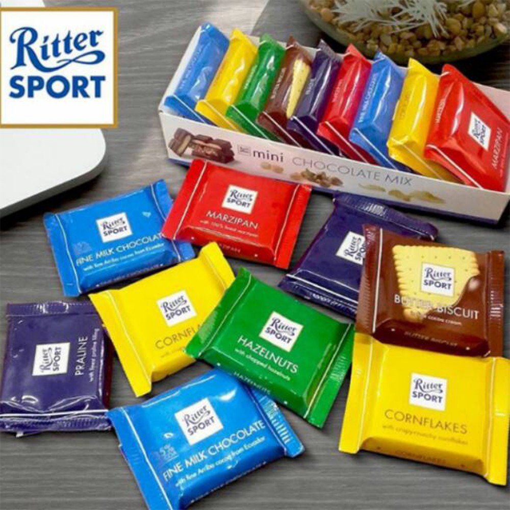 

RITTER SPORT MINI BAR CHOCOLATE MIX - MINI COKELAT VARIAN RASA 150gr