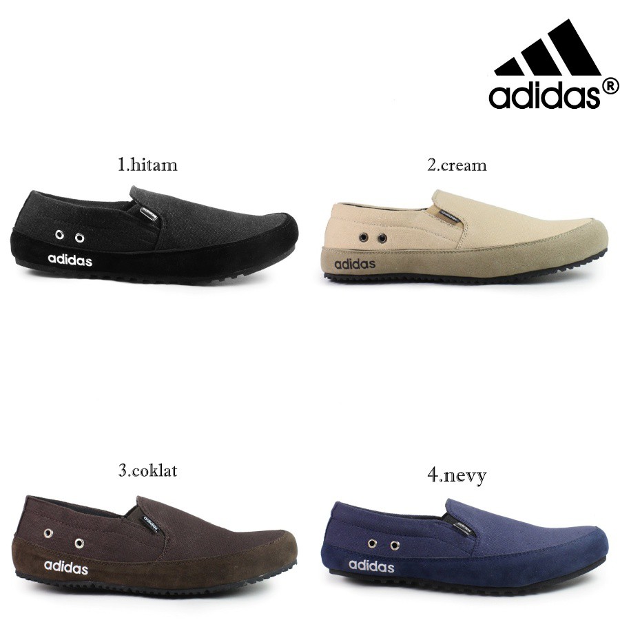 COD!! Sepatu Slip On Pria Murah Adidas Master Casual Santai Sepatu Formal Kerja Kuliah Outdoor