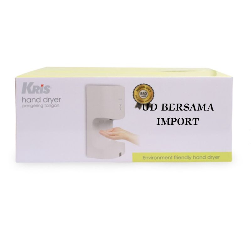 KRISBOW Hand Dryer/Mesin Pengering Tangan Automatis AK2630TK-Putih