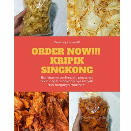 

10 bungkus kripik singkong pedas ( kripset ) | KRIPSET_ADITYA