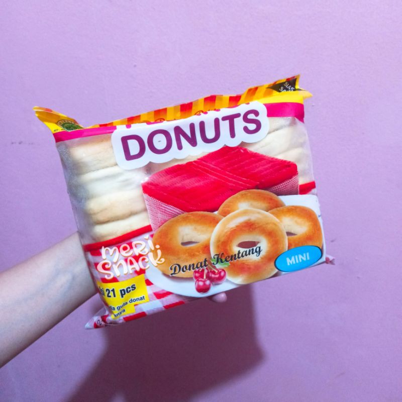 

Donat Pelangi Isi 21 / Donat Kentang Mini / Pelangi Donuts