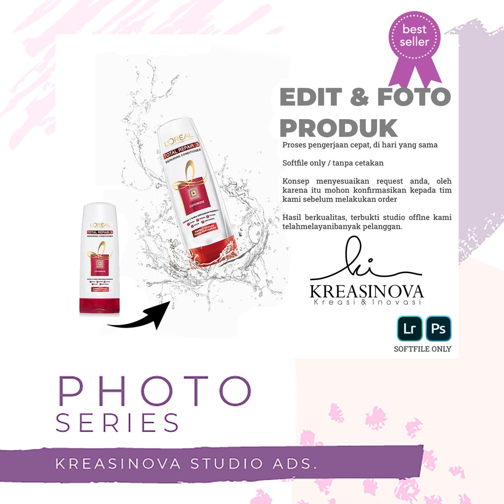 Edit foto dan desain untuk katalog produk
