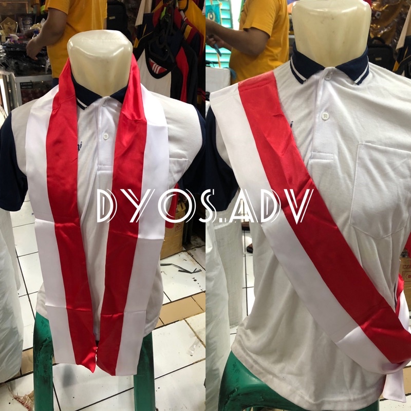 Selempang merah putih upacara