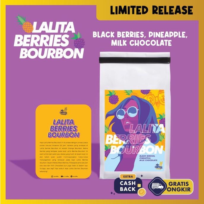 

Kopi Arabika LALITA BERRIES BOURBON 200g | Single Origin Specialty