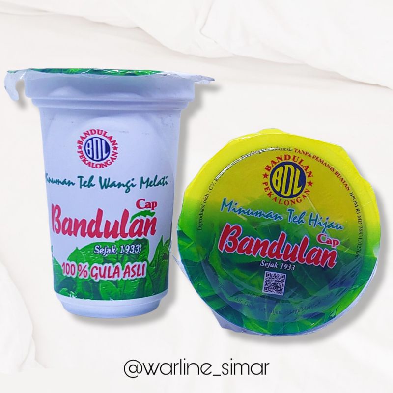 

Teh Bandulan Minuman Teh Hijau Gelas 180ml / Teh Bandulan Teh Wangi Melati Gelas 180ml