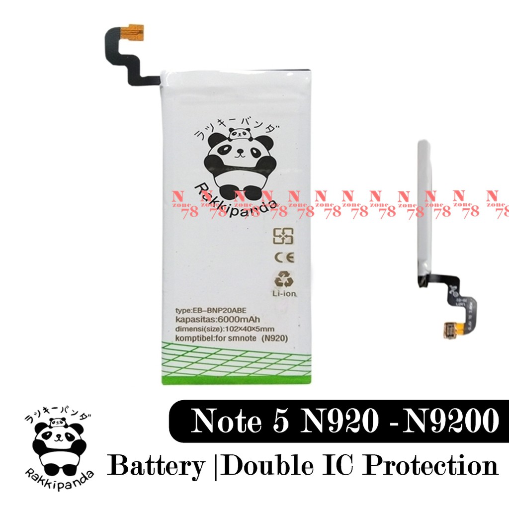 Baterai Rakkipanda For Samsung Note 5 N920 EB-BN920ABE