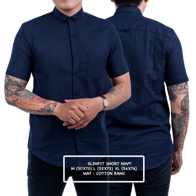 Short Navy  Simple