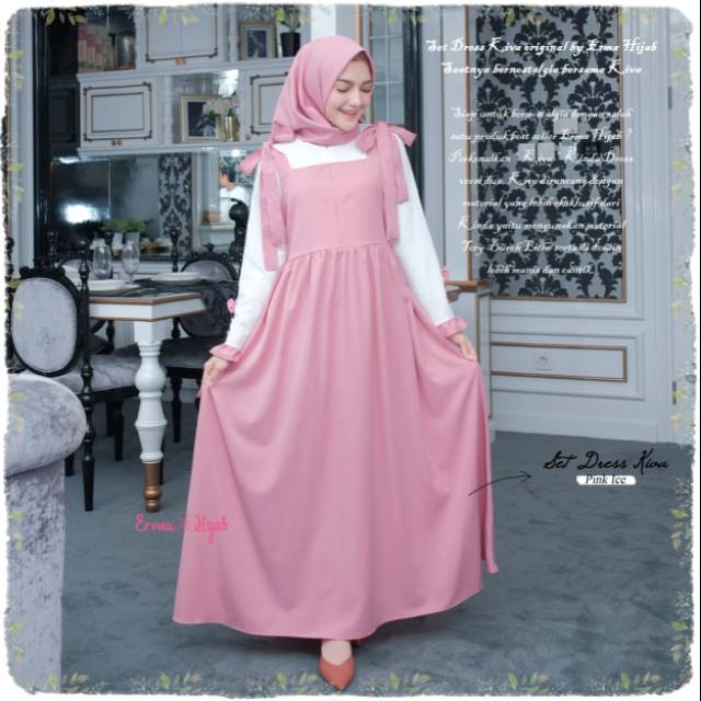 Set Dress Kiva Gamis by Erma Hijab