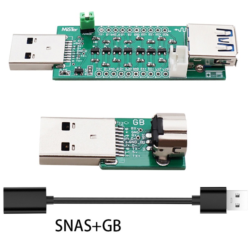 Btsg Papan Extender Konverter Controller USB 3.0 Manual Untuk DE10-Nano Board Aksesoris Untuk SNAC Handle