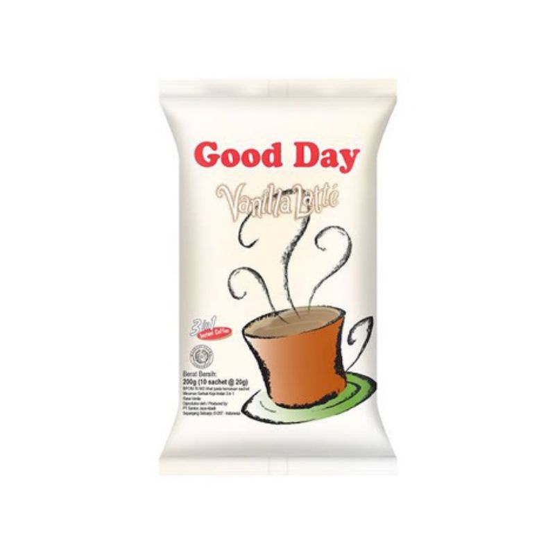 

GOOD DAY VANILA LATTE ISI 10 SACHET X 20 GR