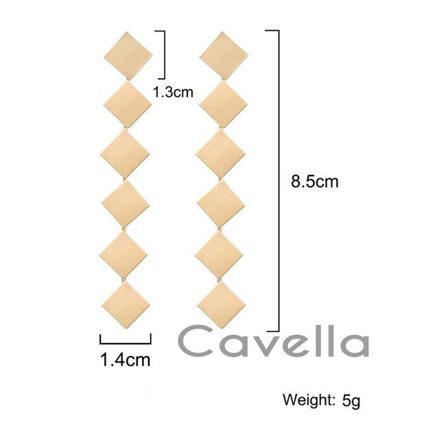 Premium Earring Anting by Cavella - Model : Jubille ER007