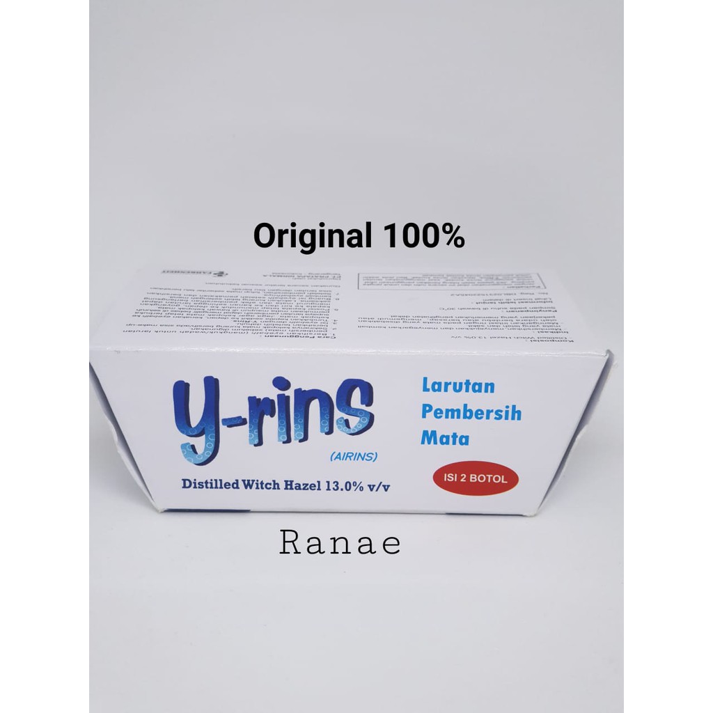 Y-Rins Isi 2 Botol @12 ml / Yrins- Obat Pembersih Mata