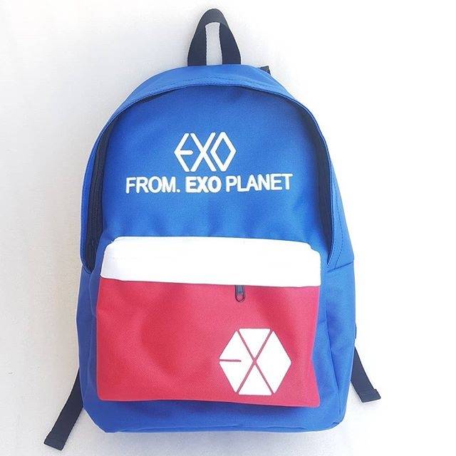 Tas exo planet kpop ransel backpack tas sekolah pria wanita unisex