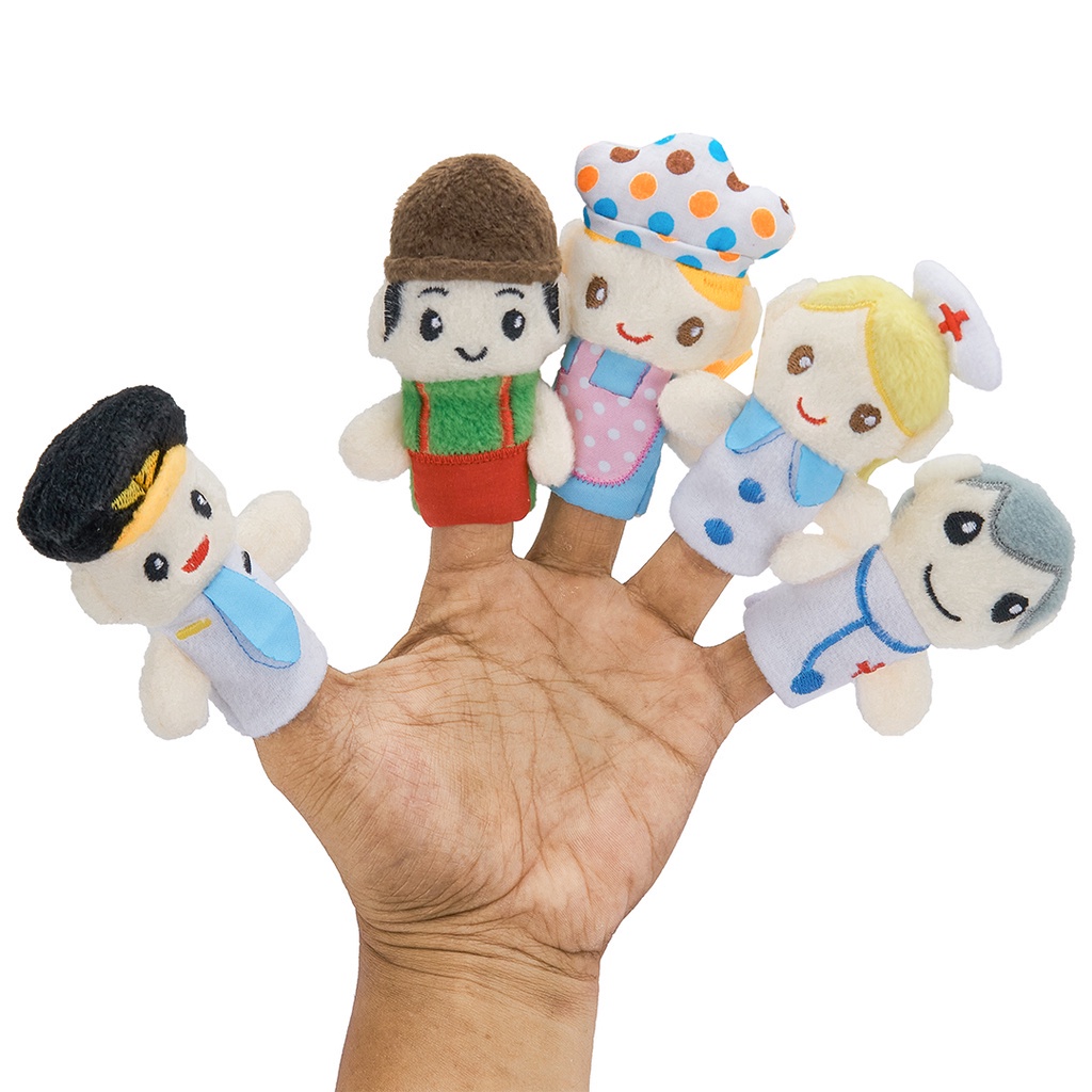 Little Friend Boneka Finger Puppets (LF10) - Boneka Tangan Anak (RANDOM)