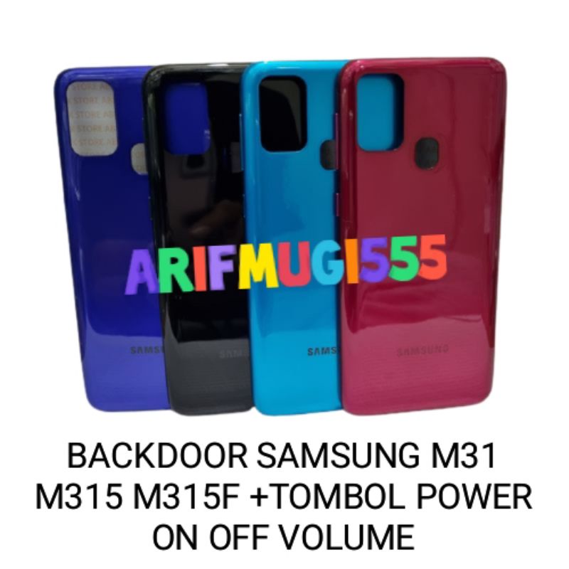 BACKDOOR BACKCOVER KESING TUTUP BELAKANG SAMSUNG M31 M315 M315F ORIGINAL