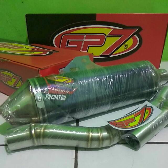 KNALPOT RACING GP7 PREDATOR BORE UP KLX 150 D-TRACKER GRASSTRACK