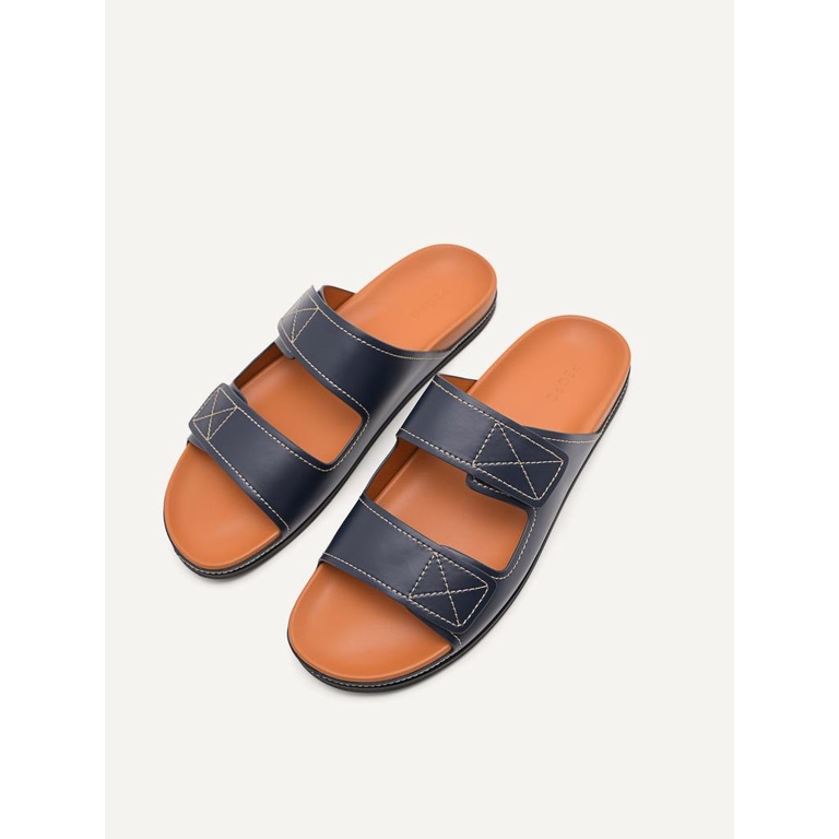 SANDAL SLIDE PEDRO PRIA ORIGINAL CASUAL BRANDED BIRU NAVY PM135