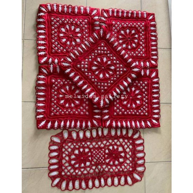 Sarung Bantal Kursi Sulam Usus