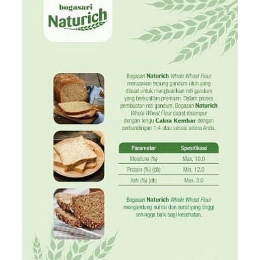 

Bogasari Naturich, Tepung terigu whole wheat