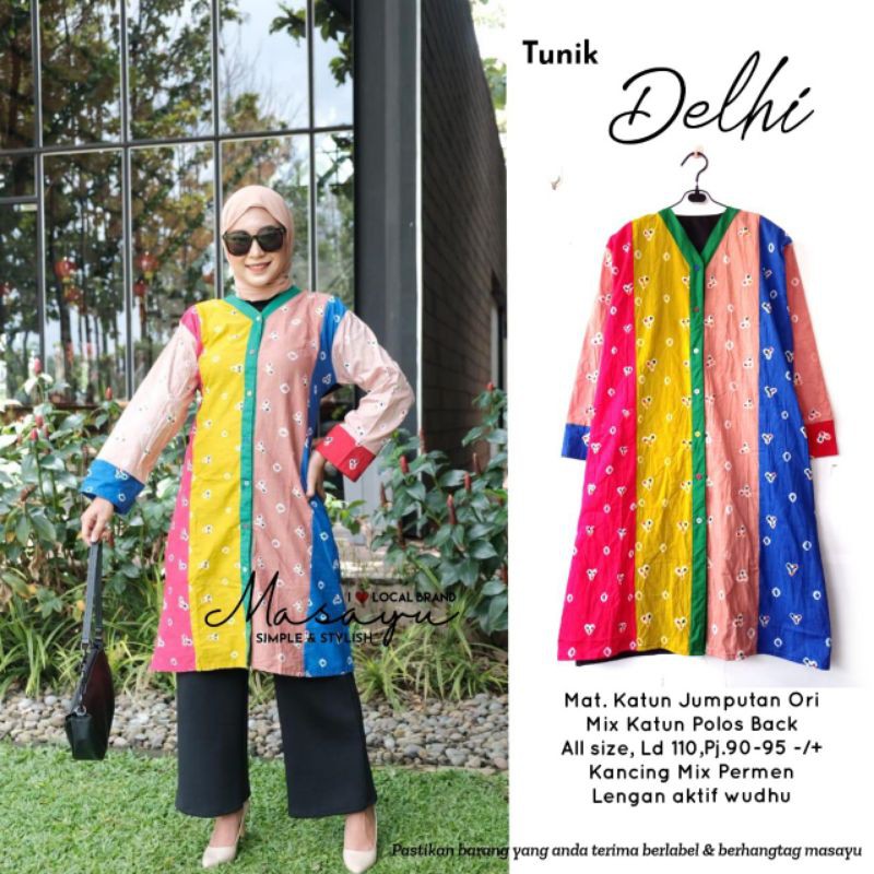 dress batik murah solo tunik delhi batik tuman solo