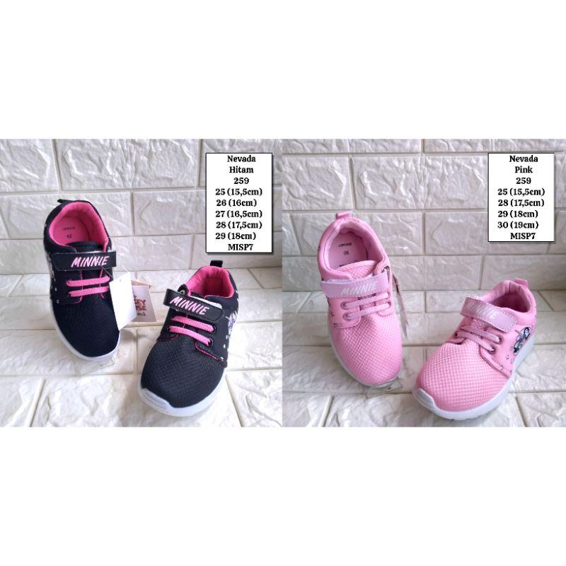 SEPATU SNEAKERS ANAK CEWEK NEVADA DISNEY KUALITAS ORIGINAL