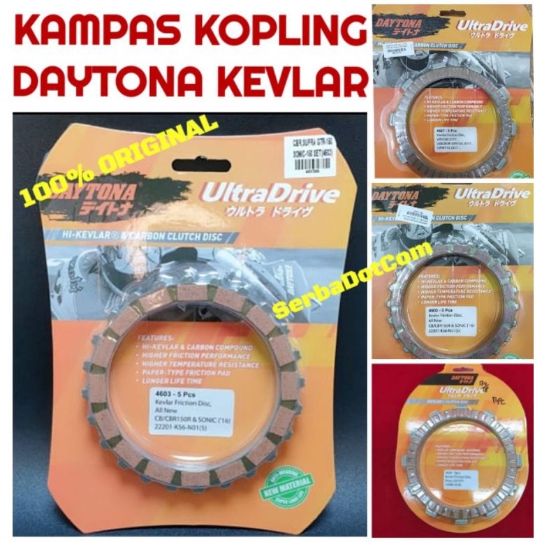 KAMPAS KOPLING DAYTONA ORIGINAL KEVLAR NEW R15 V3 VIXION R LED NEW CBR 150 K46 CB 150 CB150 R CB 150