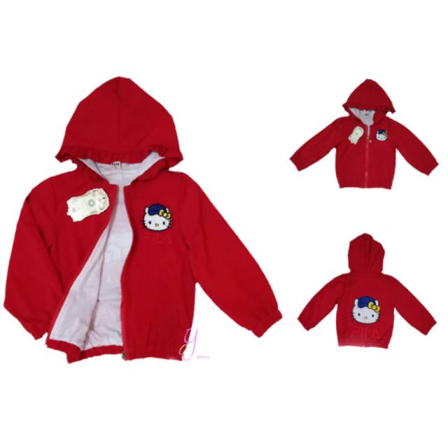 Parasut jacket for children  jacket fila kitty motif