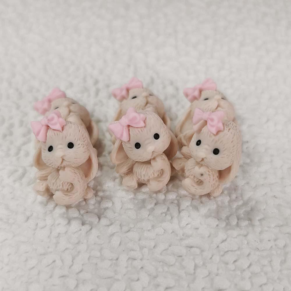 AUGUSTINA Agustina Dekorasi Nail Art 3D Lucu Indah Manicure Aksesoris Bear Desain Hewan DIY Nail Art