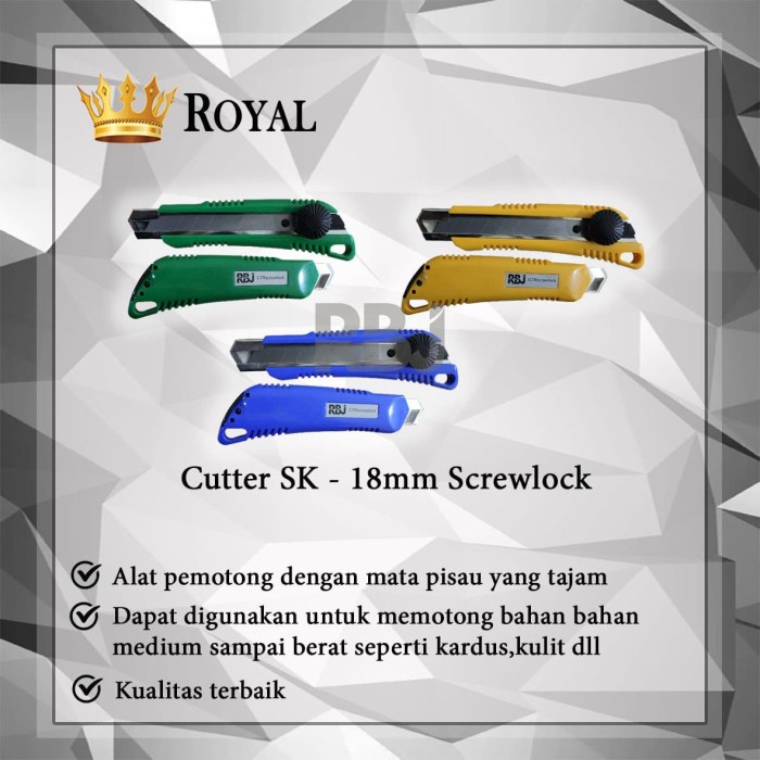 

Promo Cutter Sk - 18Mm Screwlock / Cutter Rbj / Alat Pemotong Gilaa!!!