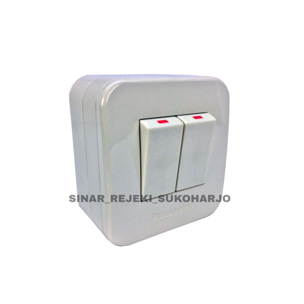 Panasonic Saklar Seri WSJ3900 Outbow Double Switch Tempel OB Alphacube