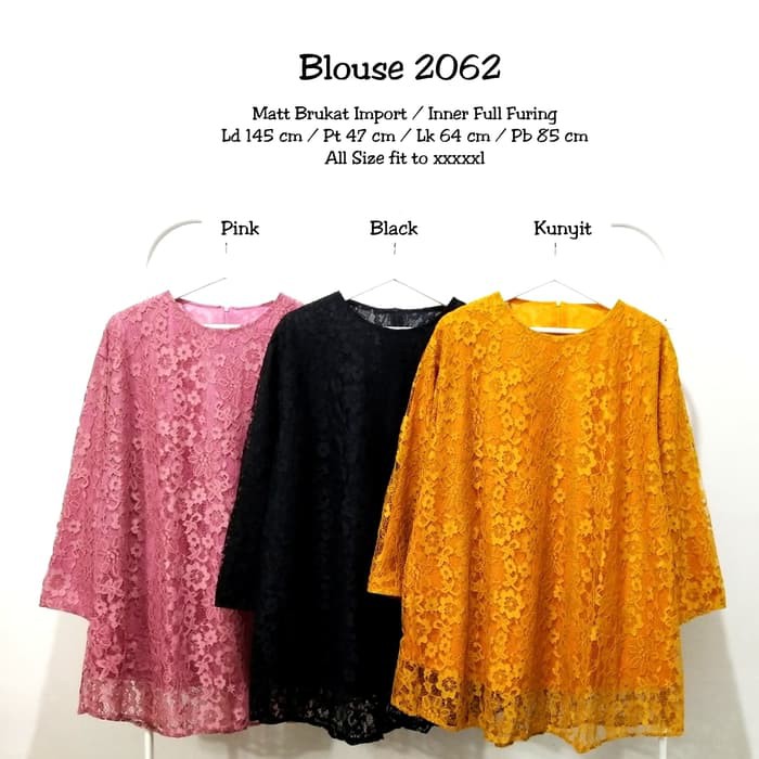 Baju atasan brukat super jumbo