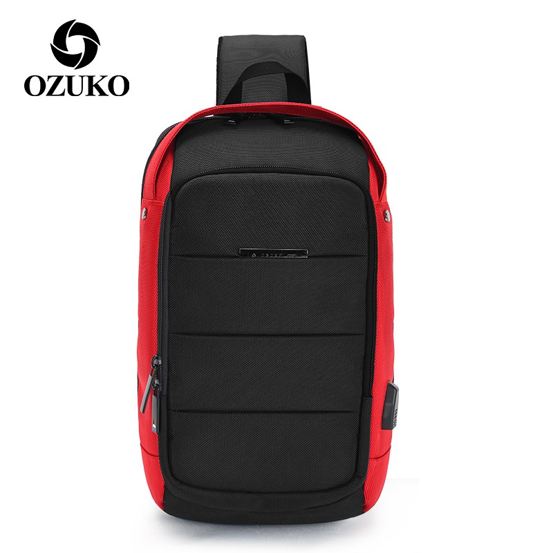 OZUKO 9068 Tas Selempang Pria Anti Air Sling Bag Pria By Japan Design WATCHKITE WKOS