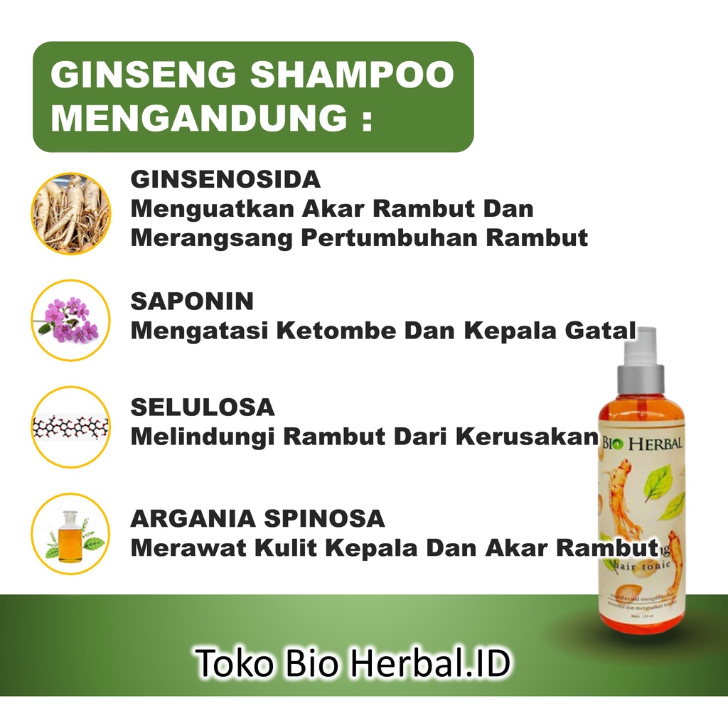 Hair Tonic Serum Rambut Rontok Hair Tonik Rambut Rontok Penyubur Rambut Rontok Tonic Ginseng B2Q