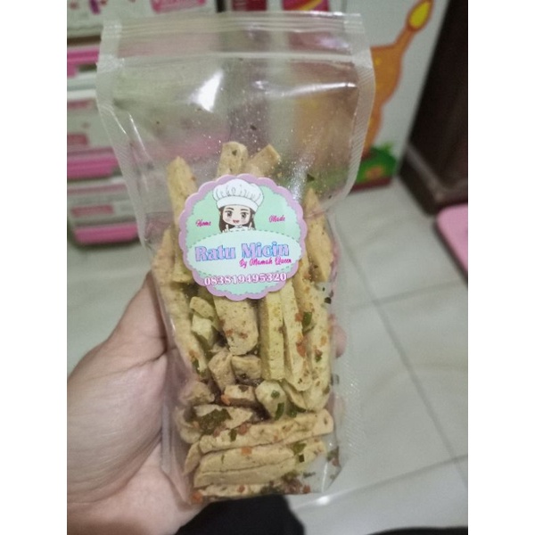 

Basreng daun jeruk original kemasan pouch