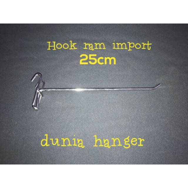 Hook RAM besi krom 25cm gantungan aksesoris