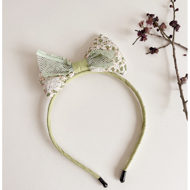 Bando Pita Anak / Bando Korea Motif Bunga Tipis Simple Andy